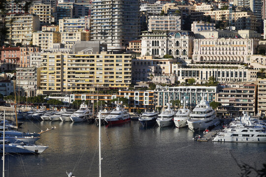 view of Monaco in winter, France