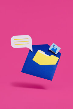 Creative Concept of Digital Information Exchange