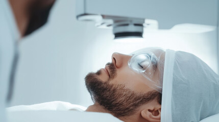 Laser eye surgery procedure for vision correction and patient comfort