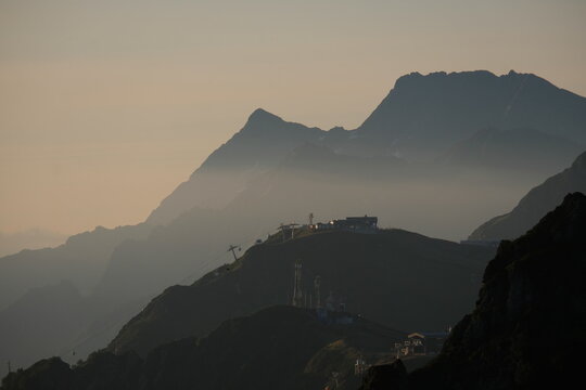 Mountain Range In Russia, Rosa Khutor