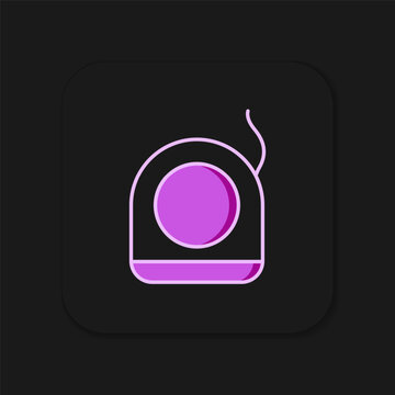 recommend clip art: Filled outline Dental floss icon isolated on black background. Flat filled outline style with shadow. Vector