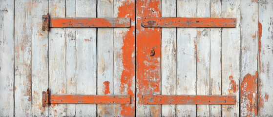 Distressed canvas of an antique painting revealing layers of history and texture