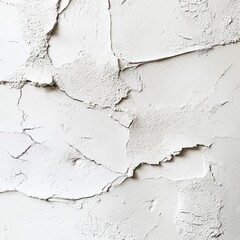 Fototapeta premium The wall is covered in cracks and peeling paint, giving it a worn