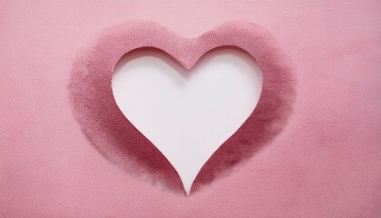 pink heart on wood