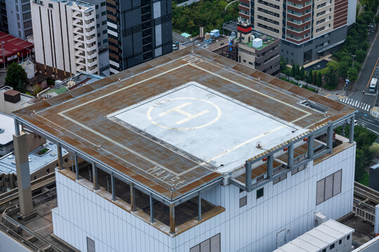 Helipad on top of skyscraper 