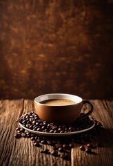 elegant minimalist coffee cup set rustic textured wooden surface enhancing aesthetic appeal simplicity natural elements, ceramic, design, drink, beverage