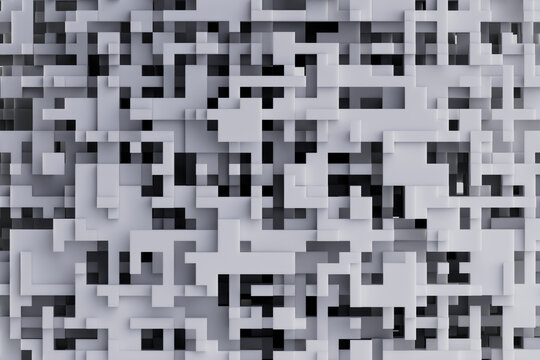 White geometric shape