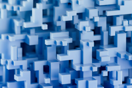 Blue geometric shape