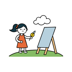 artist painting a picture