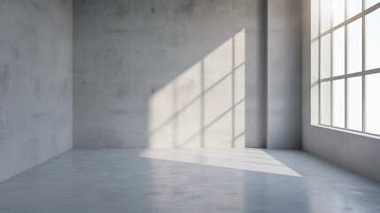 Obraz premium A 3D lightbox creates a gray studio backdrop for stock photo shoots 