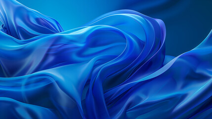 Obraz premium An abstract cold blue background with subtle motion blur creates a mesmerizing technological atmosphere, evoking a sense of innovation and futuristic advancement, as dynamic interplay of shades