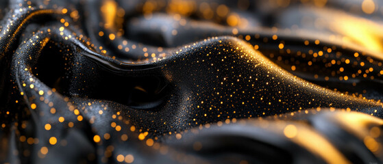 Obraz premium Layered textures with metallic sheen create a dynamic, captivating background