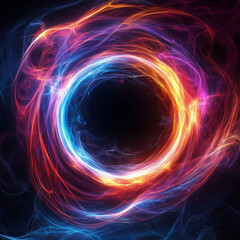 Celestial Symphony: A Black Hole's Ethereal Dance of Plasma