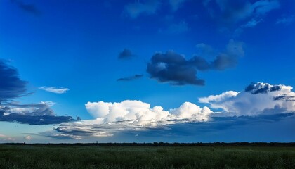blue sky with clouds