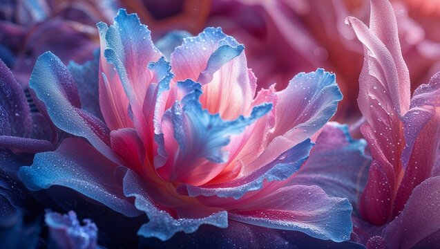 Flower with large petals and cool flowers
