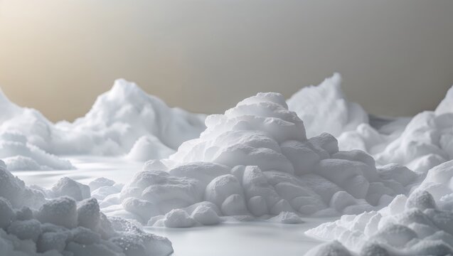 Snowy Winter Decorative Landscape