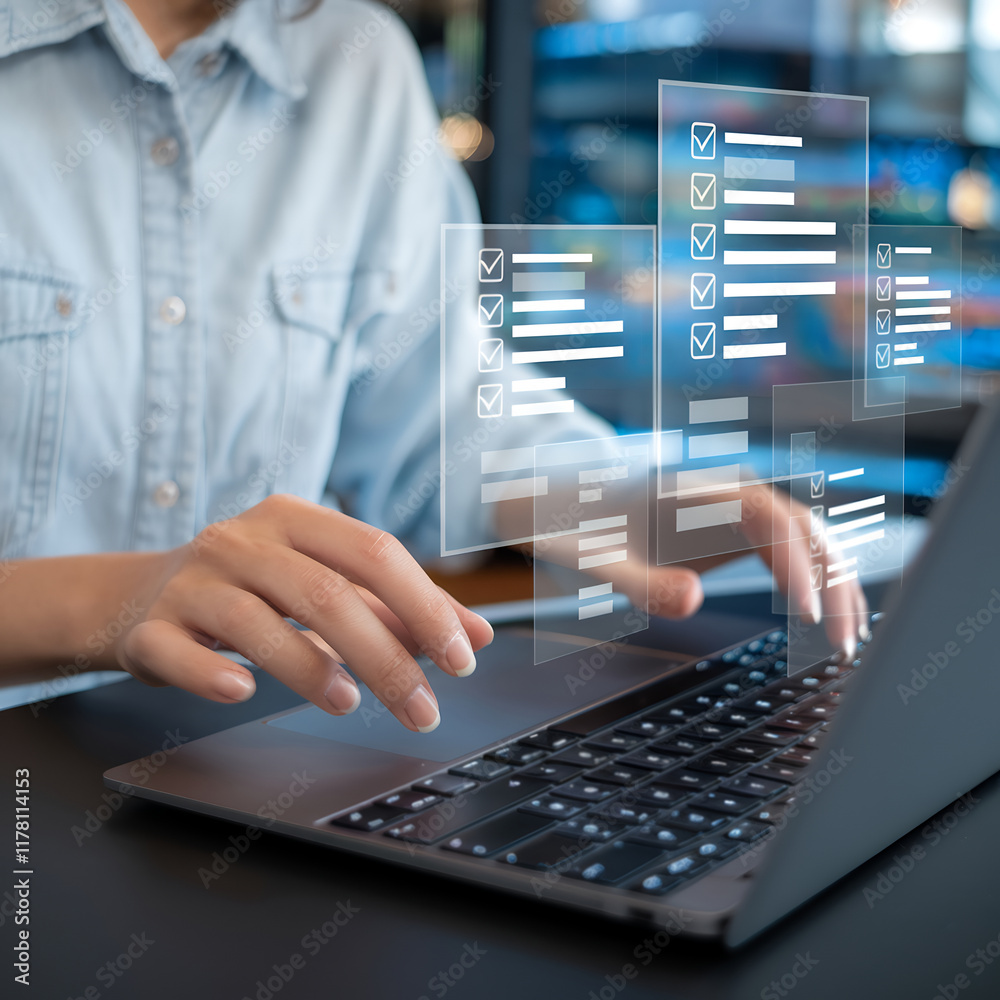 Poster Innovative Business and Technology Concept Illustration for Modern Enterprises and Startups to Optimize Operations and Enhance Digital Transformation Strategies