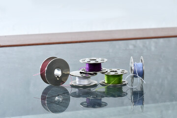 sewing thread spool silk cord spool of various colors sewing