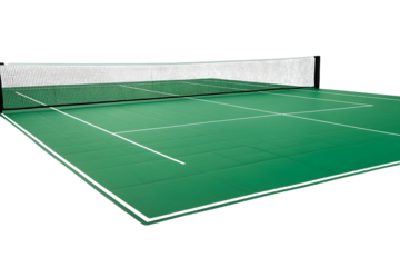 Green Court Design:  Sports Net & Transparent Background