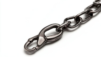 Obraz premium Lobster clasp, hook and lanyard, metal accessories