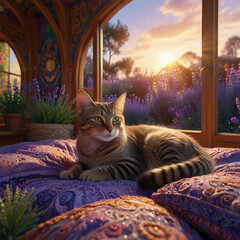 A Tabby’s Tranquil Haven