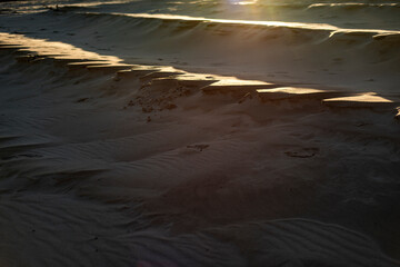 Sand dunes with abstract patterns 