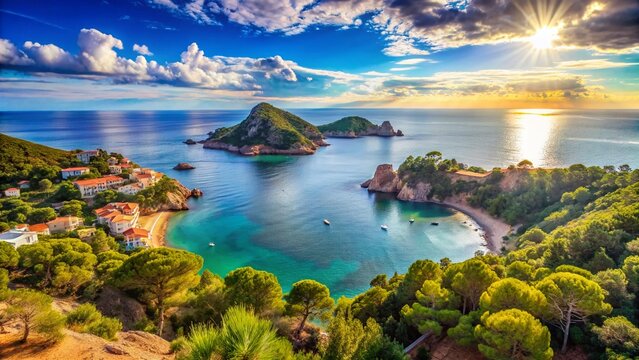 Stunning Coastal Views: Illes Medes & Estartit Beaches from Begur, Costa Brava