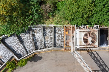 Wastewater treatment facility with aeration basins