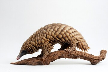 Obraz premium A wildlife scene with an animal perched on a tree branch