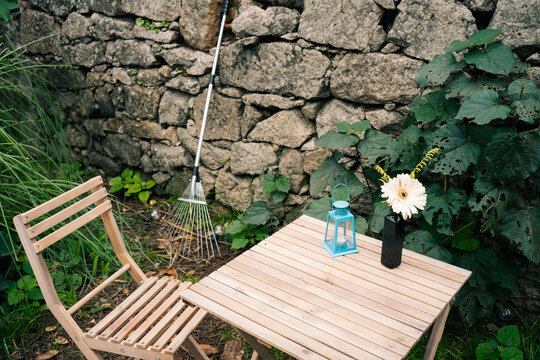 Cozy Outdoor Corner with Rustic Decor