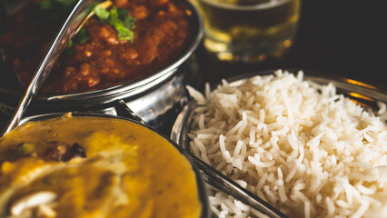 Delicious indian cuisine curry close up