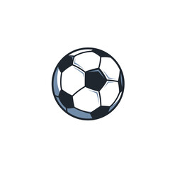 Obraz premium Soccer ball icon flat vector design