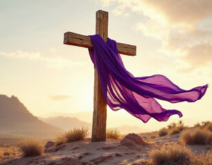 A cross in the desert