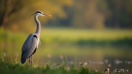 nature-based solutions Water positive Squarespace designer Nature Thumbnail Natural cycles Zenbusiness Artlist Dezgo Majestic heron watching them from afar adding to beauty of scene , Professional st