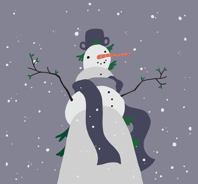 Happy Snowman 