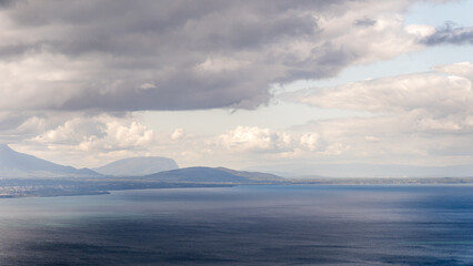 View of Lake Geneva on a cloudy afternoon