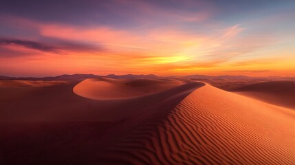 Sand Dunes In The Desert