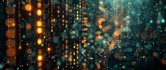 Digital world map with data visualization elements in a futuristic design.