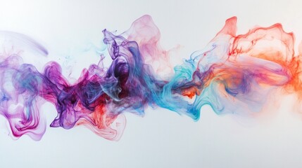 Fototapeta premium Abstract colorful swirls of paint in water. (1)