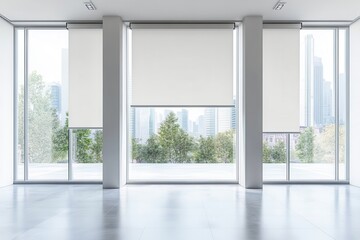 Fototapeta premium An elegant interior featuring electric shades
