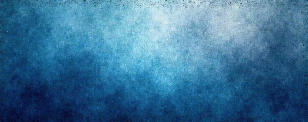 Fototapeta premium Blue-gray gradient with grainy noise, banner design , blue, texture