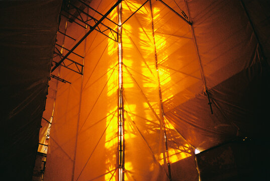 Berlin, Light, and Shadows on Industrial Structures 