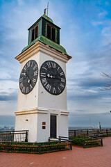 Fortress clock tower in Petrovaradin