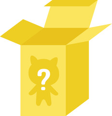 A Blind box mystery box for Toy icon.