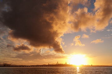 Epic clouds at sunset