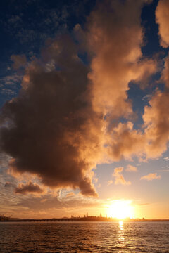 Epic clouds at sunset