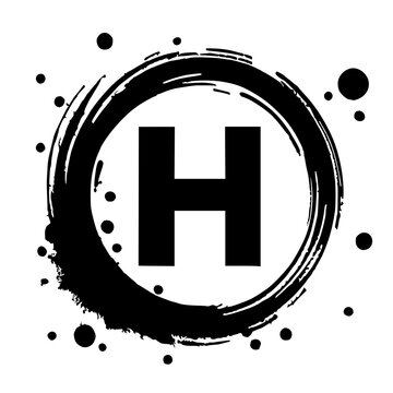 recommend clip art: Abstract H letter silhouette