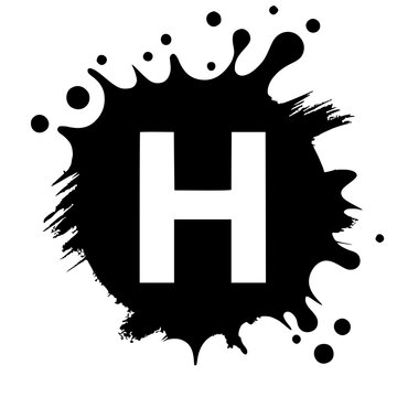 recommend clip art: Abstract H letter silhouette