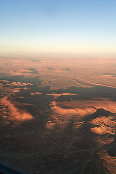 Contrasty mountain view, taking off from Palm Springs, CA