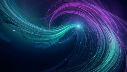 Obraz premium Abstract background gradient color purple ice blue spiral circular like stars in galaxy. Abstract background gradient color wallpaper 